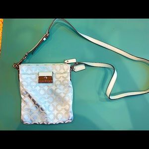 Turquoise Coach Cross Body Bag